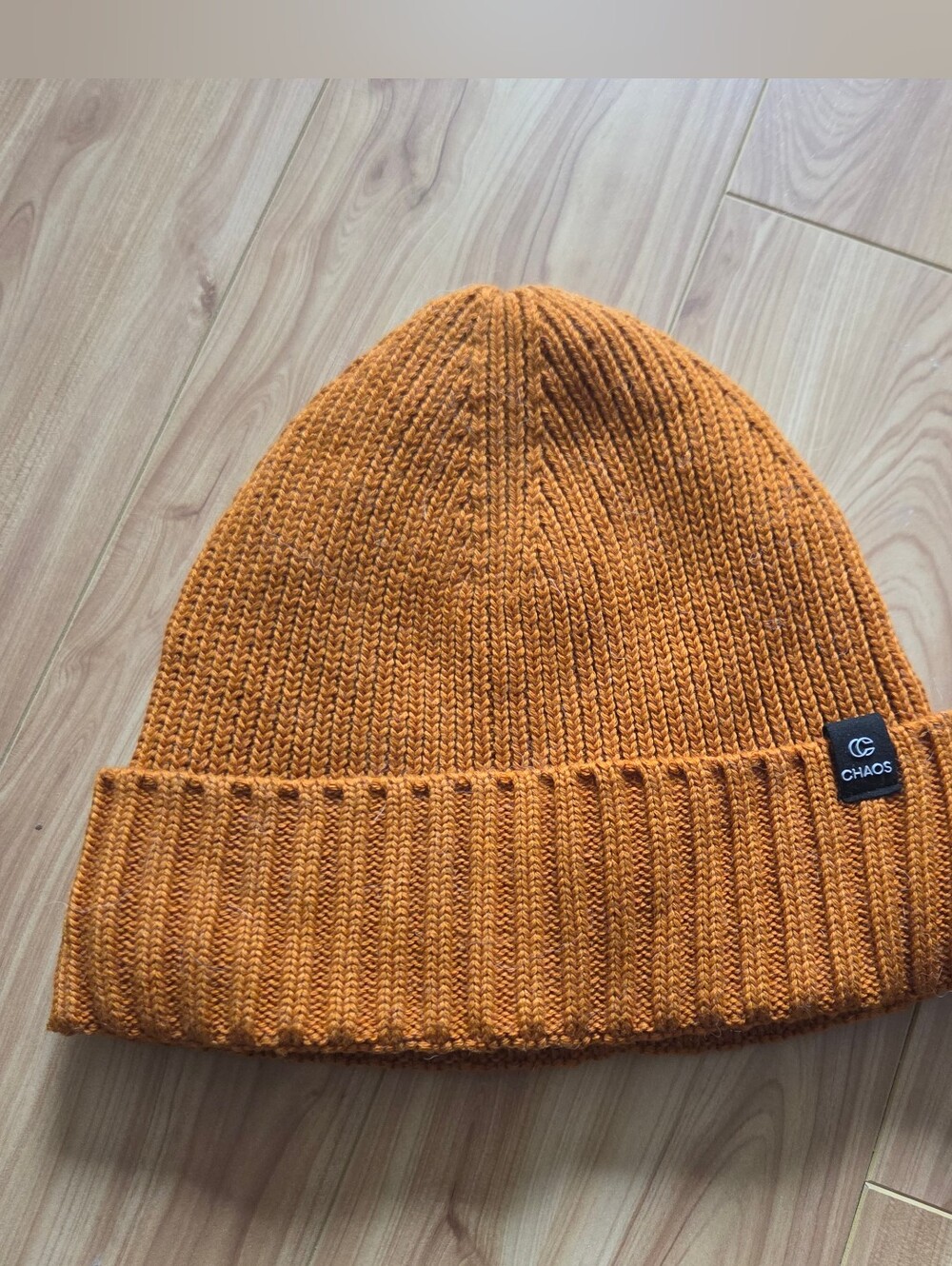 Burnt Orange Chaos Beanie